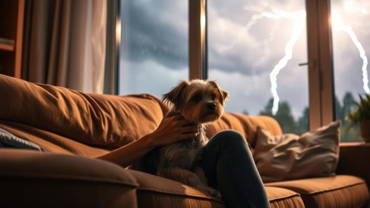 Natural Pet Anxiety Remedies for Thunderstorms and Fireworks