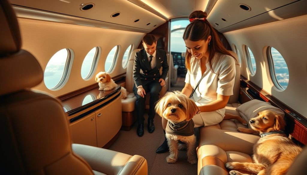 luxury pet flights experience