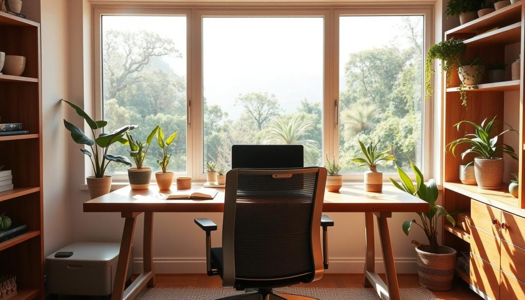 productive workspace setup for workations