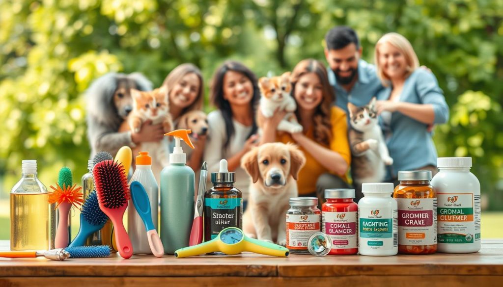 pet grooming tools and pet health products
